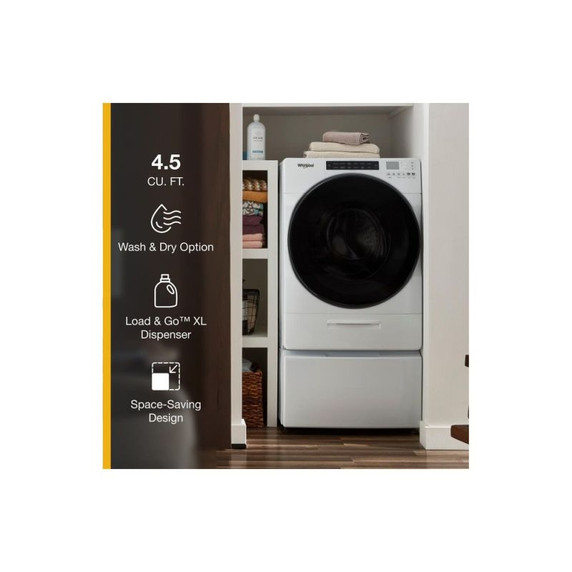 Whirlpool® 5.2 Cu. Ft. I.E.C. Ventless All In One Washer Dryer WFC682CLW