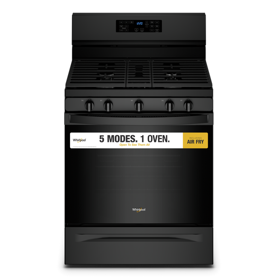 5.0 Cu. Ft. Whirlpool® Gas 5-in-1 Air Fry Oven WFG550S0LB