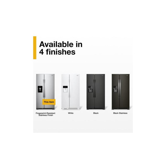 Whirlpool® 33-inch Wide Side-by-Side Refrigerator - 21 cu. ft. WRS321SDHZ