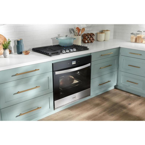 Whirlpool® 30-inch Gas Cooktop with EZ-2-Lift™ Hinged Cast-Iron Grates WCGK5030PB
