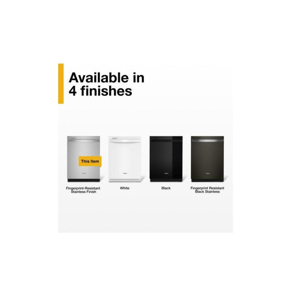 Whirlpool® 24” Stainless Steel Dishwasher with AI Intelligent Wash System - 47 dBA WDT750SAKZ