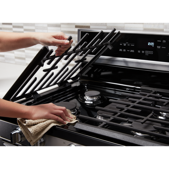 Whirlpool® 5.8 cu. ft. Smart Freestanding Gas Range with EZ-2-Lift™ Grates WFG975H0HZ