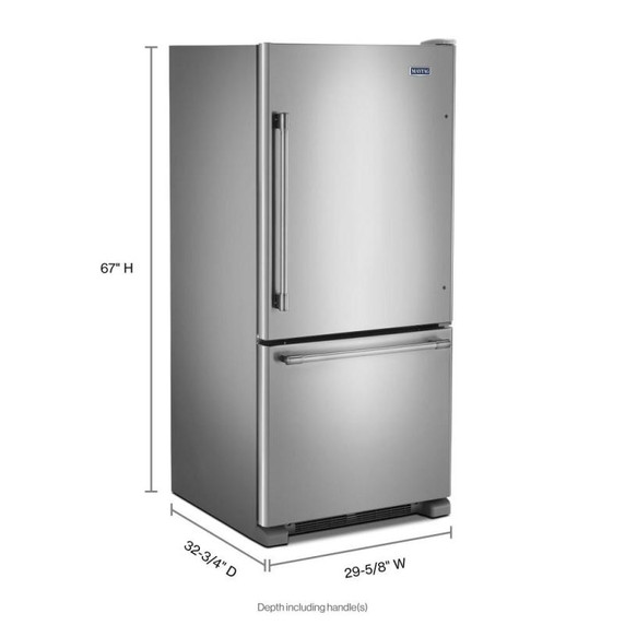 Maytag® 30-inch Bottom Freezer Refrigerator with Freezer Drawer MBR1957FEZ