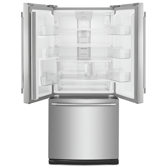 Maytag® 30-Inch Wide French Door Refrigerator with Exterior Water Dispenser- 20 Cu. Ft. MFW2055FRZ