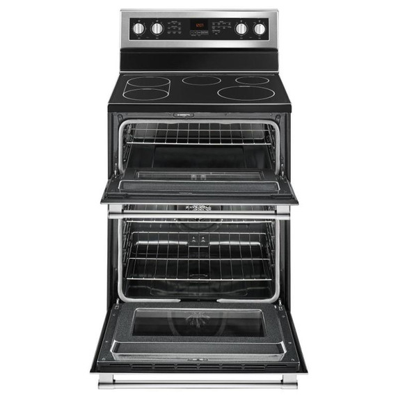 Maytag® 30-Inch Wide Double Oven Electric Range With True Convection - 6.7 Cu. Ft. YMET8800FZ