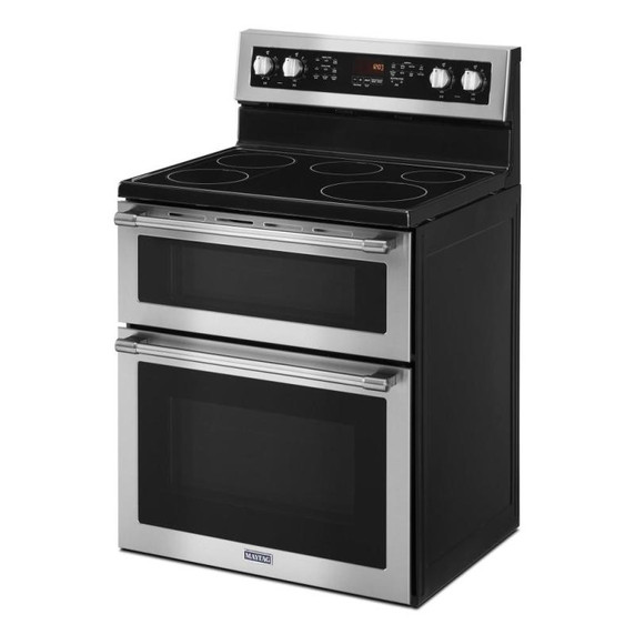 Maytag® 30-Inch Wide Double Oven Electric Range With True Convection - 6.7 Cu. Ft. YMET8800FZ