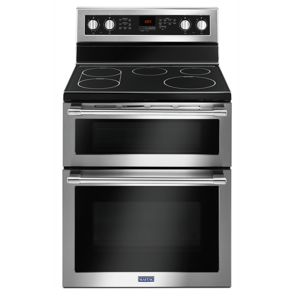 Maytag® 30-Inch Wide Double Oven Electric Range With True Convection - 6.7 Cu. Ft. YMET8800FZ