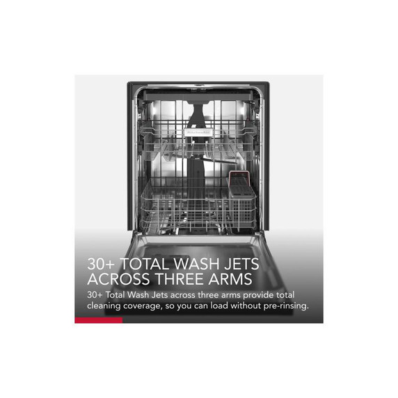 Kitchenaid® 39 dBA Dishwasher in PrintShield™ Finish with Third Level Utensil Rack KDFE204KPS