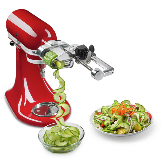 Kitchenaid® 7 Blade Spiralizer Plus with Peel, Core and Slice KSM2APC