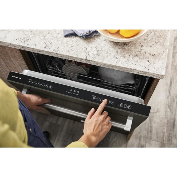 Kitchenaid® 44 dBA Dishwasher in PrintShield™ Finish with 360° Max Jets™ Third Rack KDTM404KBS