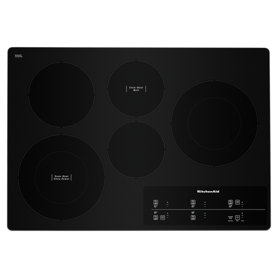 Kitchenaid® 30 Electric Cooktop with 5 Elements and Touch-Activated Controls KCES950KSS