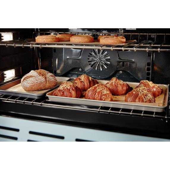 KitchenAid® 36'' Smart Commercial-Style Dual Fuel Range with 6 Burners KFDC506JMB