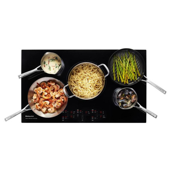 Kitchenaid® 36-Inch 5-Element Sensor Induction Cooktop KCIG556JBL