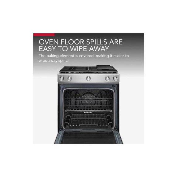 Kitchenaid® 30-Inch 5-Burner Gas Convection Front Control Range KSGG700ESS Kitchenaid® 30-Inch 5-Burner Gas Convection Front Control Range KSGG700ESS