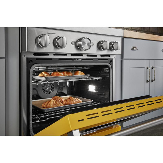 KitchenAid® 30'' Smart Commercial-Style Dual Fuel Range with 4 Burners KFDC500JYP