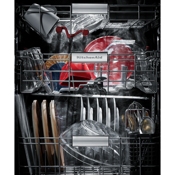 Kitchenaid® 44 dBA Dishwasher in PrintShield™ Finish with FreeFlex™ Third Rack KDTM604KBS