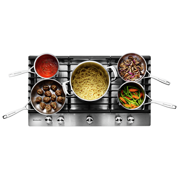 Kitchenaid® 36 5-Burner Gas Cooktop KCGS556ESS