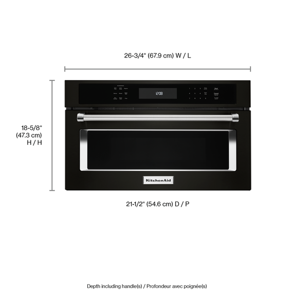 Kitchenaid® 27 Built In Microwave Oven with Convection Cooking KMBP107EBS