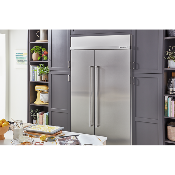 Kitchenaid® 25.5 Cu Ft. 42 Built-In Side-by-Side Refrigerator KBSN702MPS