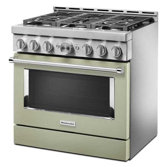 KitchenAid® 36'' Smart Commercial-Style Gas Range with 6 Burners KFGC506JAV KitchenAid® 36'' Smart Commercial-Style Gas Range with 6 Burners KFGC506JAV