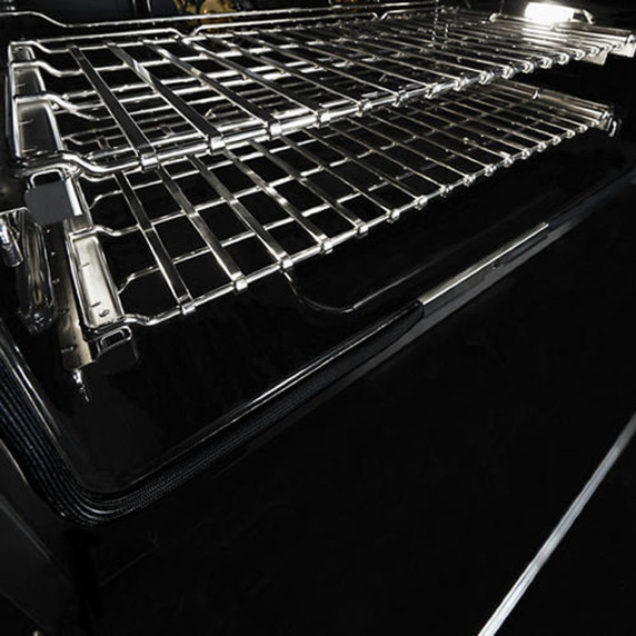 Jennair® NOIR™ 48" Dual-Fuel Professional Range with Chrome-Infused Griddle JDRP548HM