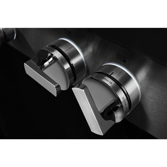 Jennair® 36" NOIR™ Gas Professional-Style Rangetop with Chrome-Infused Griddle JGCP536HM