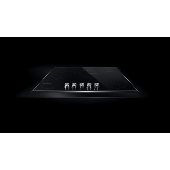 Jennair® 36" Lustre Stainless Radiant Glass Cooktop with Halo-Effect Knobs JEC3536HS