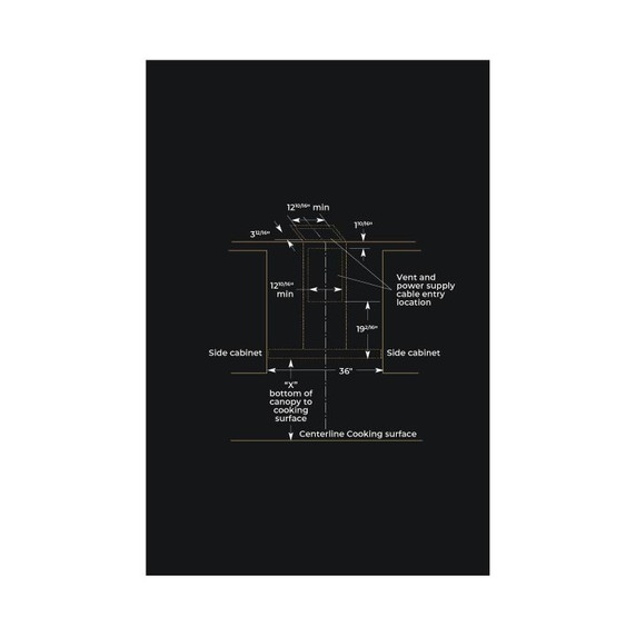 Jennair® Stainless Steel 36" Wall Mount Hood JVW0636LS