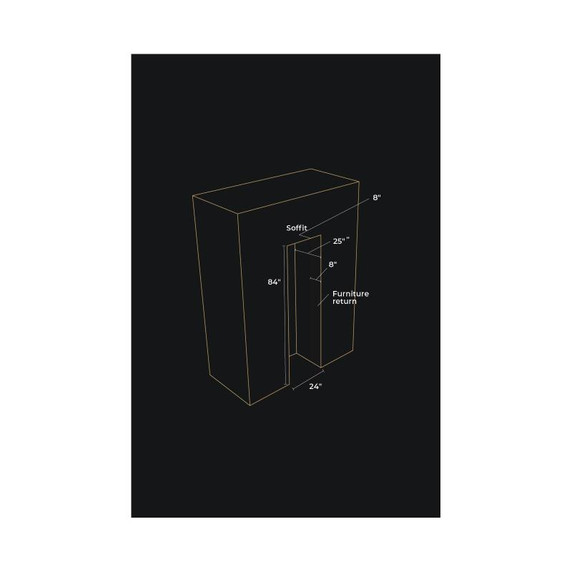 Jennair® 24" Panel-Ready Built-In Column Freezer, Left Swing JBZFL24IGX