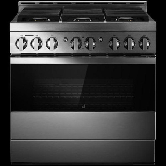 Jennair® 36" NOIR™ Gas Professional-Style Range JGRP436HM