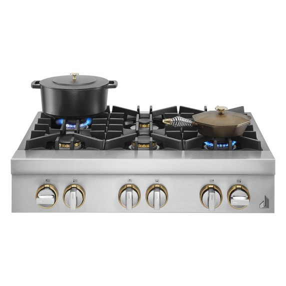 Jennair® 36" RISE™ Gas Professional-Style Rangetop JGCP436HL