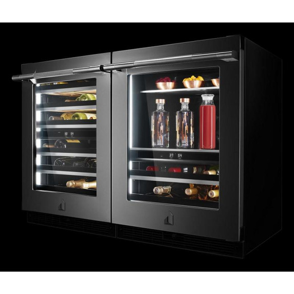 Jennair® NOIR™ 24" Built-In Undercounter Wine Cellar, Left Swing JUWFL242HM