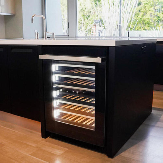Jennair® NOIR™ 24" Built-In Undercounter Wine Cellar, Left Swing JUWFL242HM