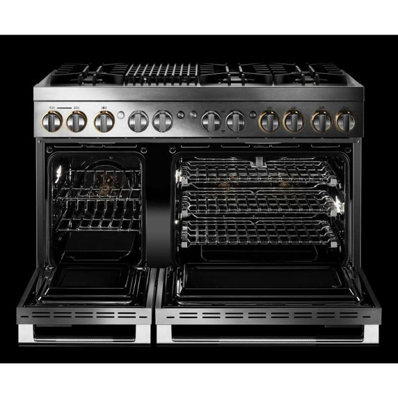 Jennair® RISE™ 48" Dual-Fuel Professional Range with Gas Grill JDRP648HL