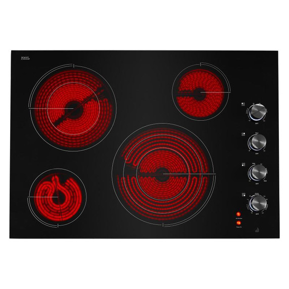 Jennair® 30" Oblivion Glass Radiant Cooktop with Halo-Effect Knobs JEC3430HB