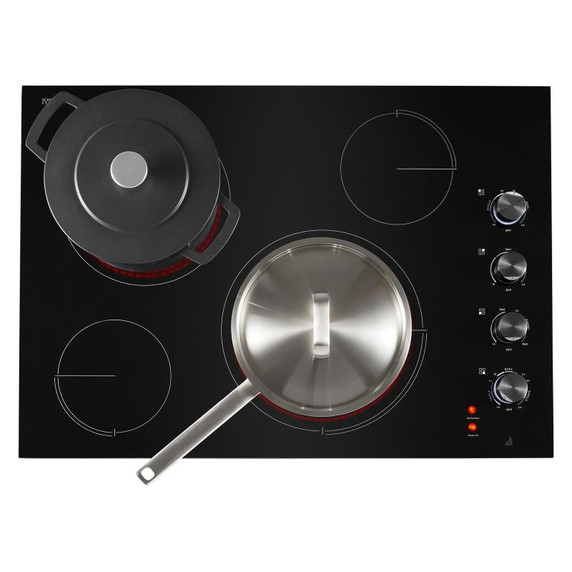 Jennair® 30" Oblivion Glass Radiant Cooktop with Halo-Effect Knobs JEC3430HB