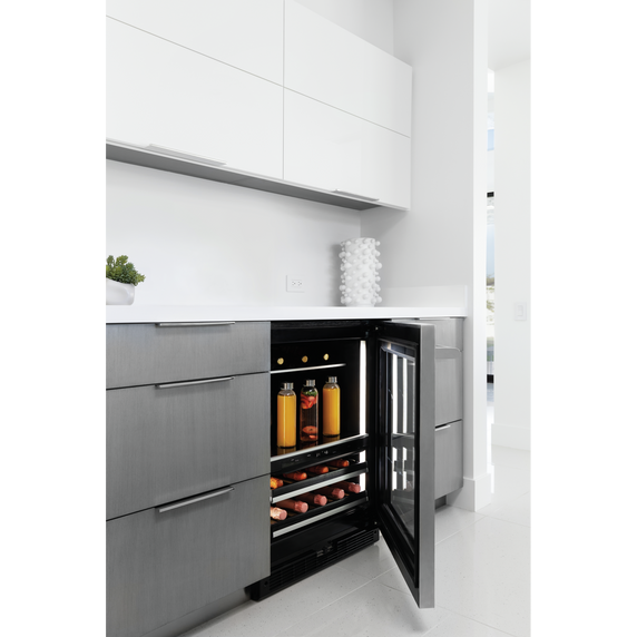 Jennair® RISE™ 24 Built-In Undercounter Beverage Center, Right Swing JUBFR242HL