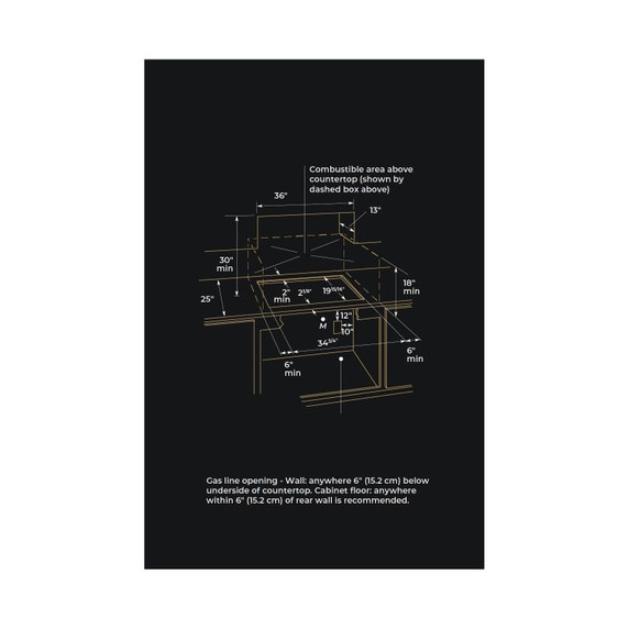 Jennair® 36” JX3™ Gas Downdraft Cooktop JGD3536GS