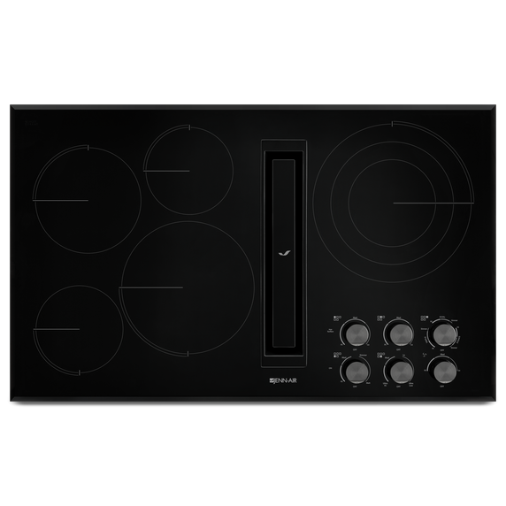 Jennair® Black Floating Glass 36 JX3™ Electric Downdraft Cooktop JED3536GB