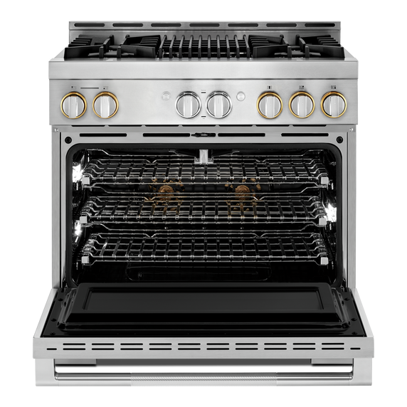 Jennair® RISE™ 36 Gas Professional-Style Range with Grill JGRP636HL