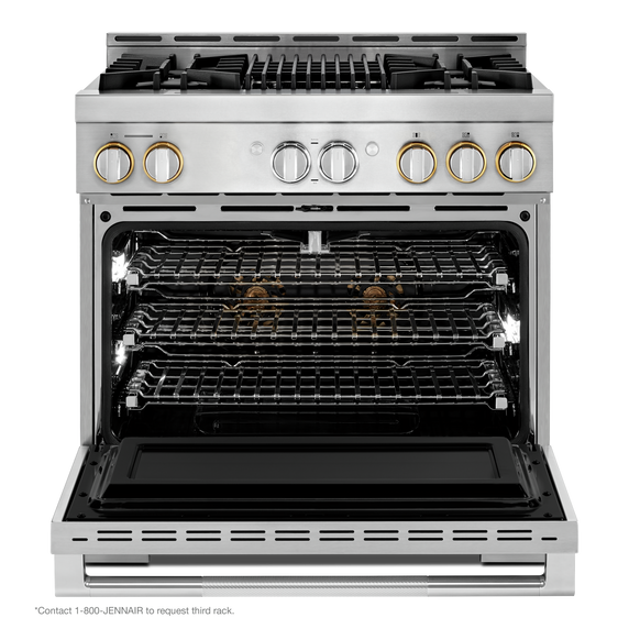 Jennair® RISE™ 36 Gas Professional-Style Range with Grill JGRP636HL