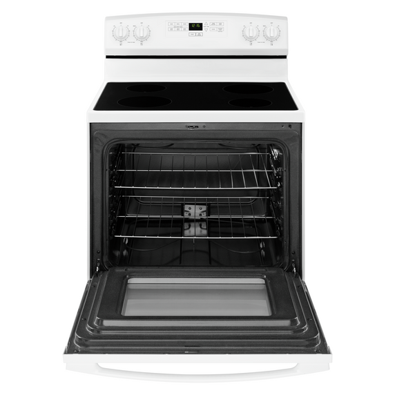 Amana® 30-inch Electric Range with Extra-Large Oven Window YAER6303MFW