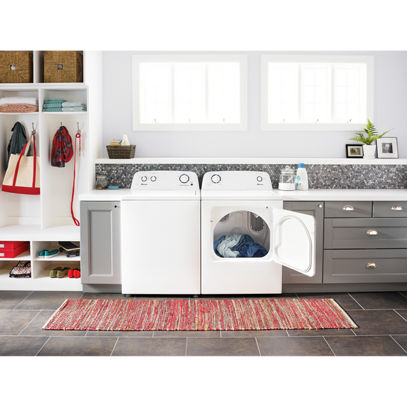 Amana® 6.5 cu. ft. Top-Load Electric Dryer with Automatic Dryness Control YNED4655EW