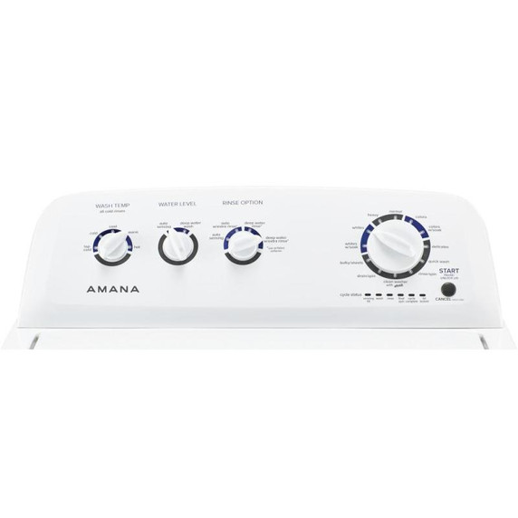 Amana® 4.4 cu. ft. Top-Load Washer with High Efficiency Agitator NTW4519JW