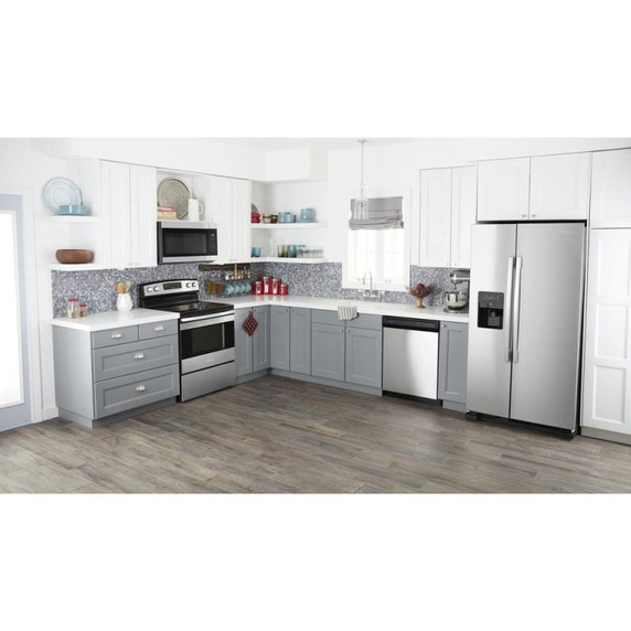 Amana® 33-inch Side-by-Side Refrigerator with Dual Pad External Ice and Water Dispenser ASI2175GRS