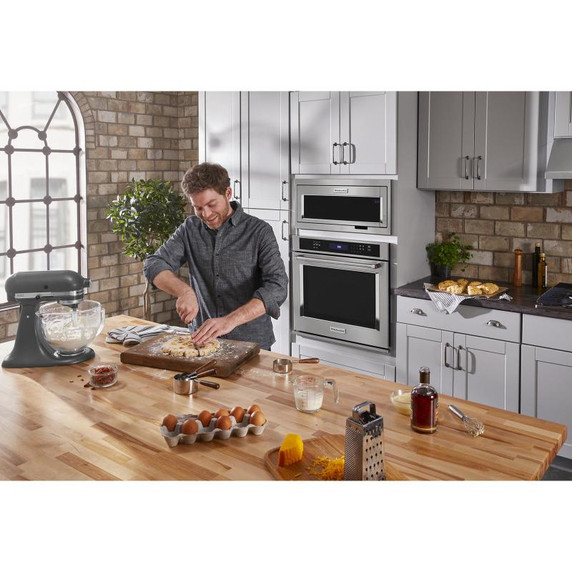 Built-In Low Profile Microwave Slim Trim Kit with Pocket Handle, Stainless Steel W11451314