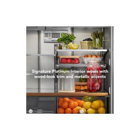 Kitchenaid® 26.2 Cu. Ft. Multi-Door French Door Refrigerator with Platinum Interior KRMF536RPS Kitchenaid® 26.2 Cu. Ft. Multi-Door French Door Refrigerator with Platinum Interior KRMF536RPS