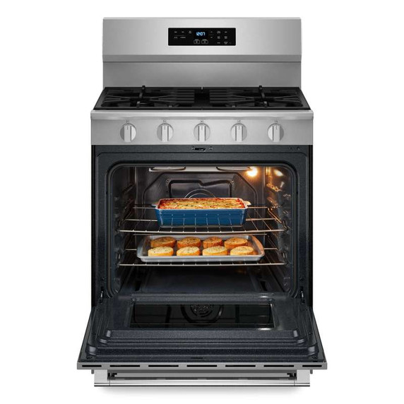 Maytag® 30-Inch Convection Gas Range With No Preheat Air Fry and Air Baking - 5.0 Cu. Ft. MFGS6030RZ