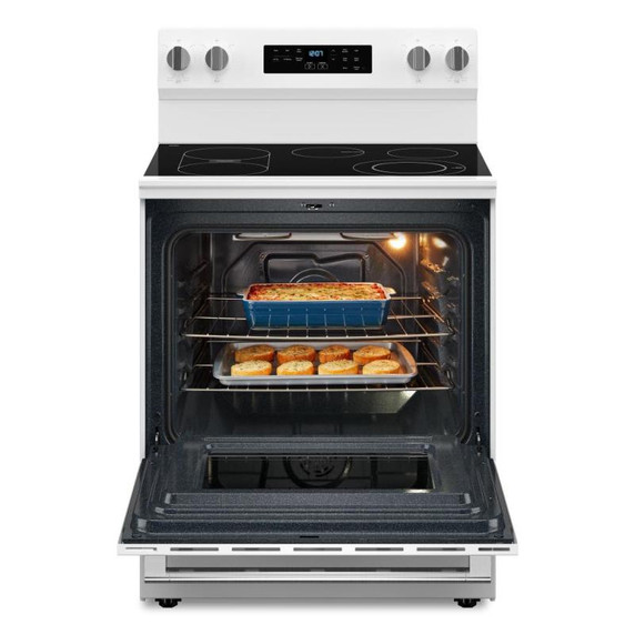 Maytag® 30-Inch Convection Electric Range With No Preheat Air Fry and Air Baking - 5.3 Cu. Ft. YMFES6030RW