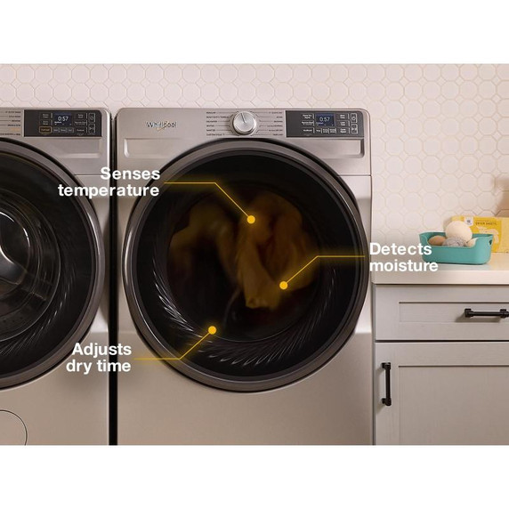 Whirlpool® 7.4 cu. ft. Smart Front Load ENERGY STAR® Electric Dryer with Wrinkle Shield™ Option YWED5720RU